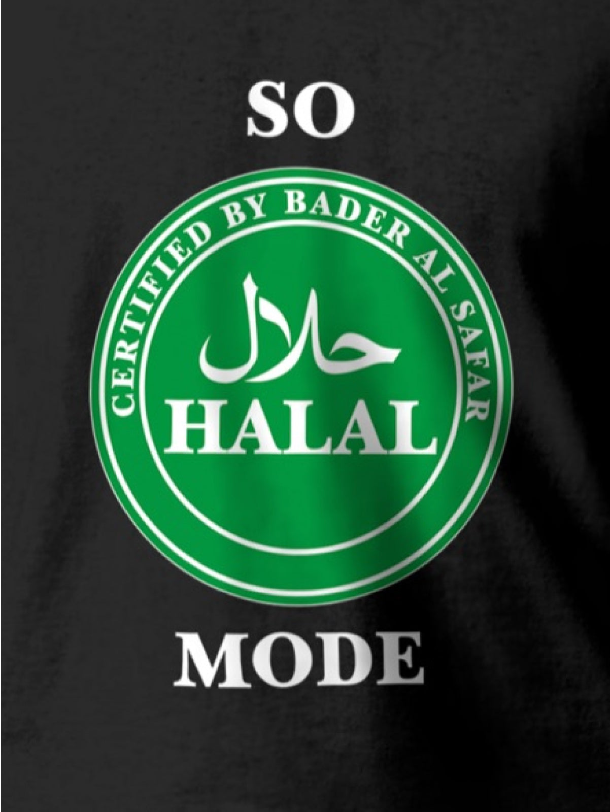 So Halal Mode Logo Tee - Black